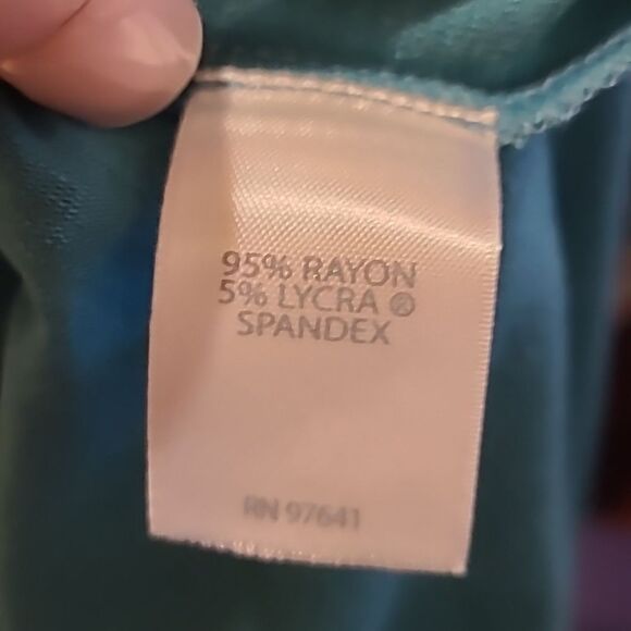 J jill wearever collection womens long flowy teal shirt size small - Picture 5 of 5